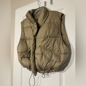 Khaki Puffer Vest